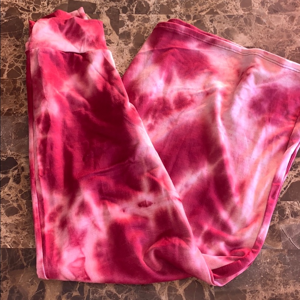 Tie dye flare pants
